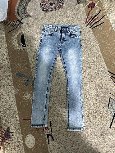 Джинсы: Набор джинсов (3 пары), синие/голубые оттенки, варёный/acid wash. 3 — 6