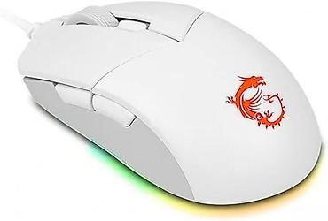 Настольные ПК и комплектующие: "Gaming Mouse MSI Clutch GM11 White, 5000DPl, 6KEY, RGB"Gaming Mouse — 1