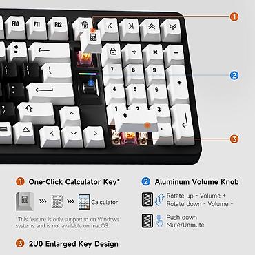 logitech superlight: Клавиатура, Механическая, Bluetooth, Проводное подключение, Размер: 100% — 4
