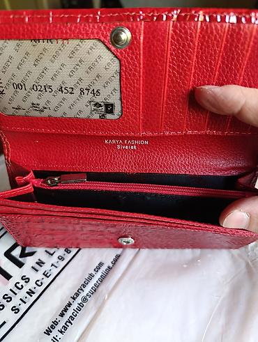 ray ben: Продаётся кошелек фирмы Karya, цвет красный,г.Ош — 3