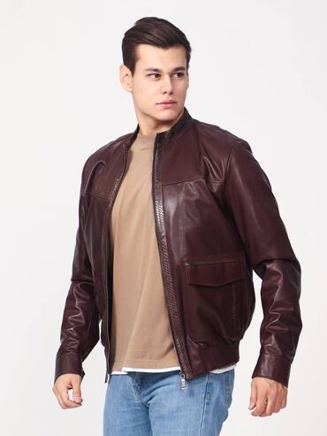 Кожаные куртки: Мужские кожаные куртки, классические и бомберы - Материал — 7