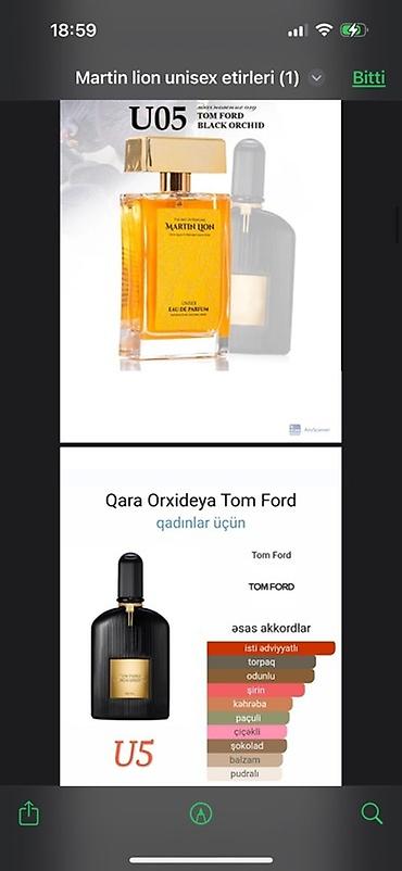 Ətriyyat: Martin Lion unisex ətirləri - müxtəlif ətirlər təklif edir. Hər bir — 9