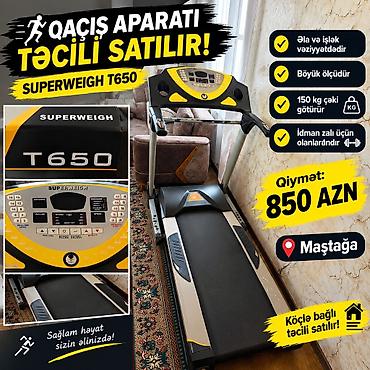 SUPERWEIGH T650 qaçış aparatı - Böyük ölçülü yol səthi, idman zalı lalafo.az -da SUPERWEIGH T650 qaçış aparatı - Böyük ölçülü yol səthi, idman zalı