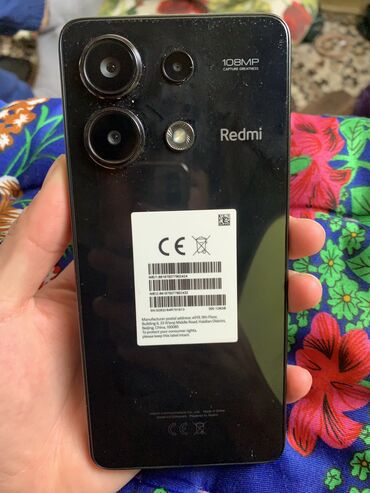 Redmi: Redmi, Redmi Note 13, Новый, 128 ГБ, цвет - Черный, 1 SIM, 2 SIM