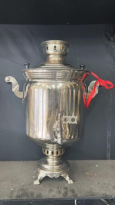 cipsi sekilleri: Məhsul: Metal samovarlar (kömür/odla işləyən, kranlı) Təsvir: - — 2