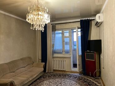 7 микрорайон квартира: 3 бөлмө, 78 кв. м, 105-серия, 7 кабат, Косметикалык ремонт