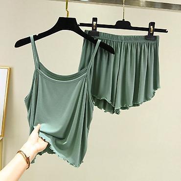 Комплекты: Комплект, Майка, Шортики, Вискоза, Высокая талия, Бесшовная модель — 5
