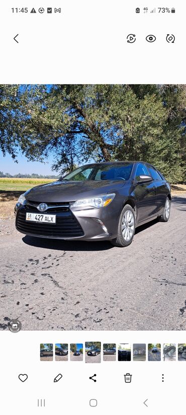 продажа авто с последующим выкупом: Toyota Camry: 2016 г., 2.5 л, Автомат, Бензин, Седан