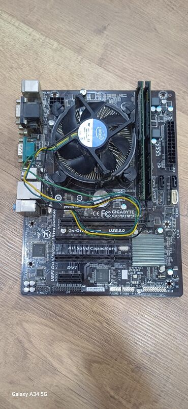 kompyuter hisseleri: Ana Platası Gigabyte GA H81M, İşlənmiş