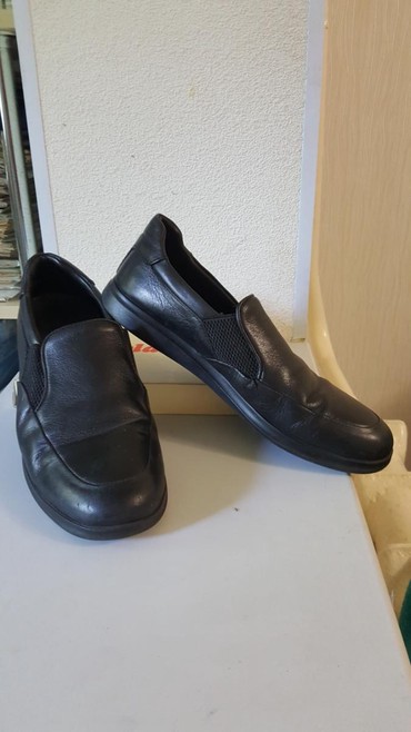 обувь из европы: Туфли муж (Турция), кожа, цвет черный, размер 39 или 27см