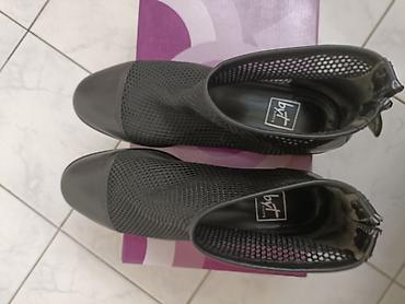 qadin bot: Qadın üçün qara mesh botilər 37 ölçüdə. "Byt shoes" Türkiyə markası — 7