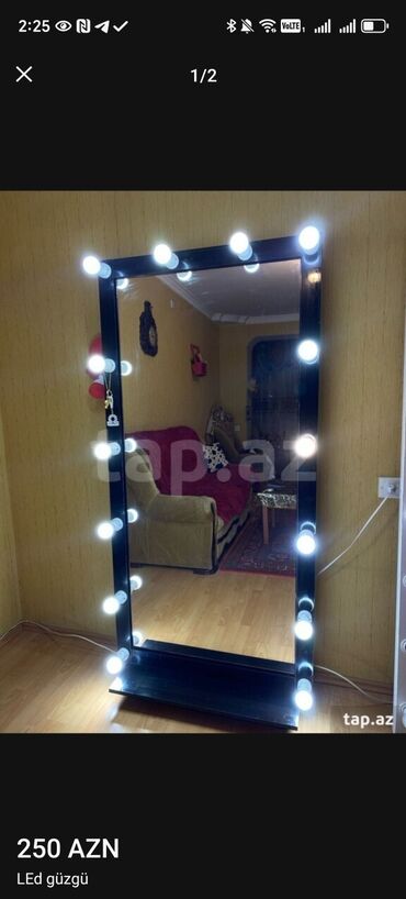 led güzgü: Led güzgü 180ın 90 led işıqlı güzgü 250azn Tezedi 2ay deyil alındığı