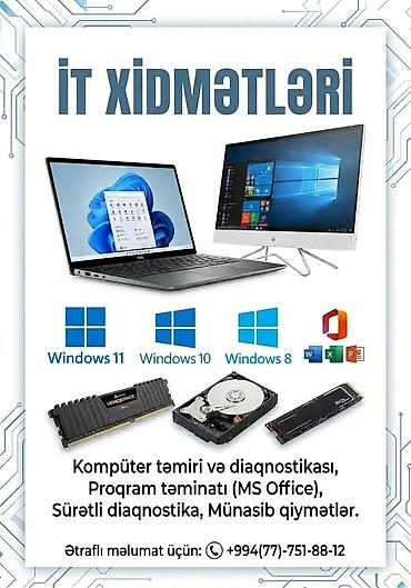 laptop canta: Kompyuter və İT Xidmətləri - Hardware və Software dəstəyi - — 3