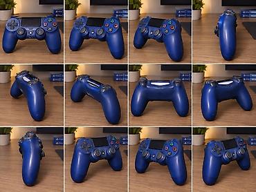 скупка бу телевизоры: Беспроводной геймпад Sony DualShock 4 (PS4), цвет Blue. Особенности — 1
