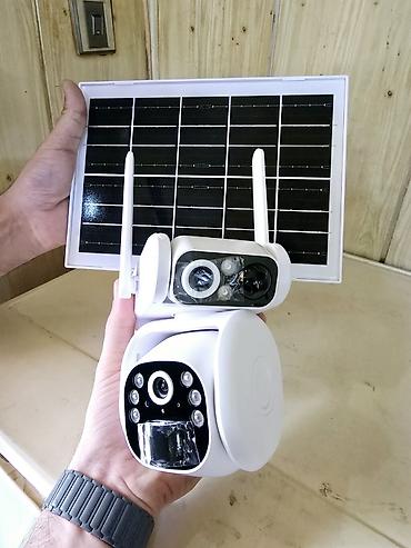 güneş enerjili kamera: 4g solar 2 kamera ptz 360° smart + 64gb Günəş panelli, iki antenalı — 2