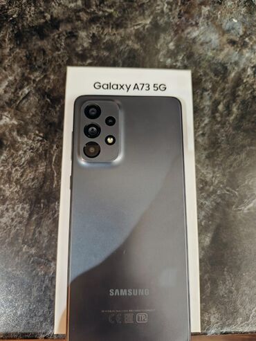 кнопка телефон: Samsung Galaxy A73 5G, 128 GB, rəng - Boz