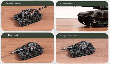 Ostalo: Nov RC tenk. Može da se kreće napred, nazad, levo. desno, da mu se — 4