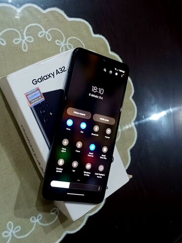 Samsung: Samsung Galaxy A32, 128 GB, rəng - Qara, Zəmanət, Sensor, Barmaq izi — 6