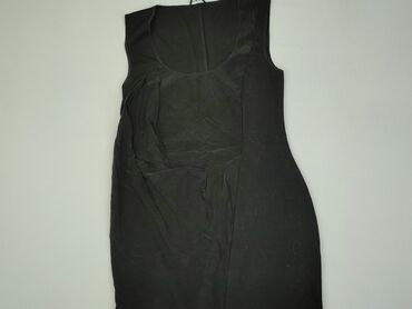 sukienki czarne midi: Sukienka, L, stan - Dobry