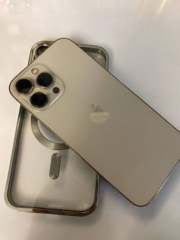 Apple iPhone: IPhone 13 Pro Max, 256 ГБ, Matte Gold, Беспроводная зарядка, Face ID