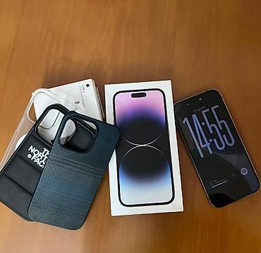 iphone 14 pro black: IPhone 14 Pro, 128 GB, Deep Purple, Face ID — 2