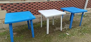 Другая садовая, уличная мебель: Plastik bağ/kafe masaları - Material: qalın, möhkəm plastik - Forma — 3