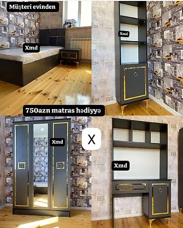 gence qapi: Uşaq/yeniyetmə otağı üçün tam dəst mebel Dəst tərkibi: - Çarpayı — 1