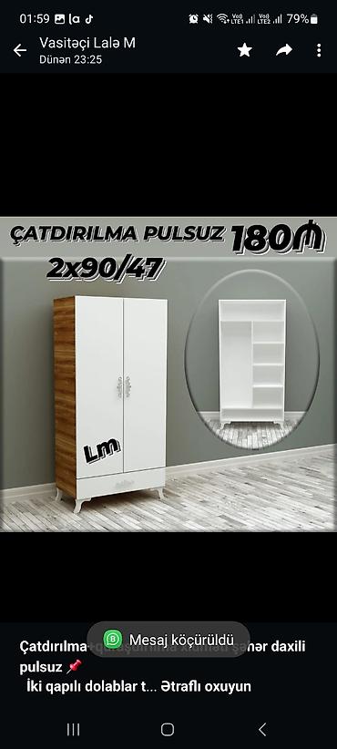 *Çatdırılma+quraşdırılma xidməti şəhər daxili pulsuz* 📌 *İki qapılı