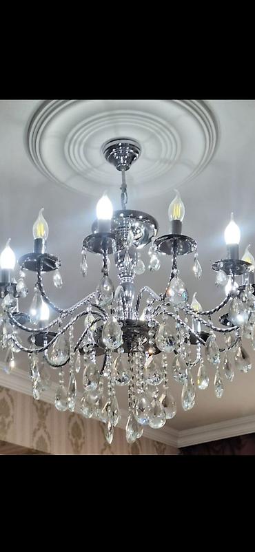 şam qiymətləri: Çılçıraq, 10 və daha çox lampa, Metal — 1