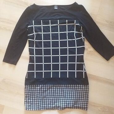 bluze na preklop: L (EU 40), XL (EU 42), Plaid, color - Black