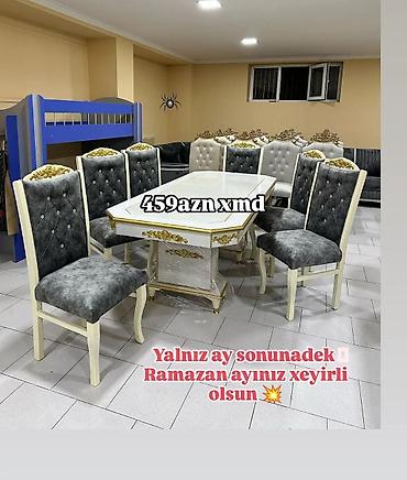 ev ucun stol stul: Qonaq otağı üçün, Yeni, 6 stul — 1