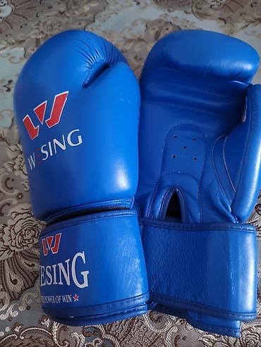 wesing: Боксерские перчатки WESING, синие - Вес: 12 oz (маркировка на — 3