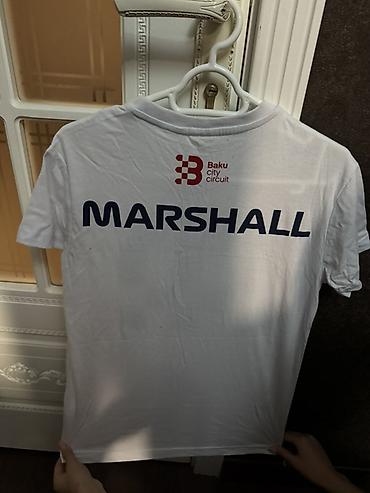 Futbolkalar: Orginal Baku City Circuit “Marshall” T‑şortu - Rəng: ağ - Ön hissə — 2