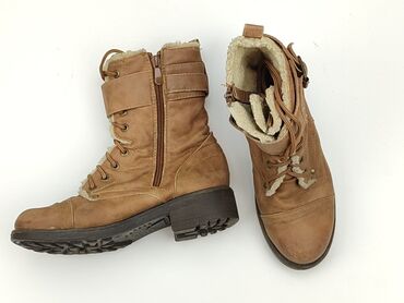 spódnice ze sztucznej skóry orsay: High boots for women, 38, condition - Good