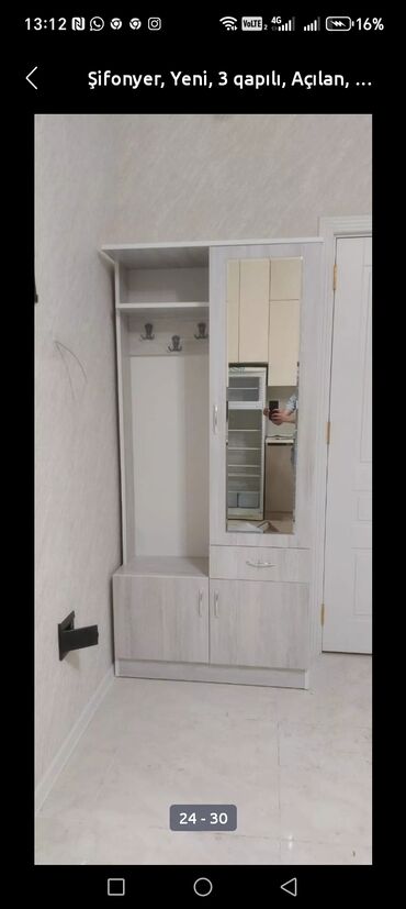 Dolablar: Yeni, 3 qapılı Düz dolab, Dolab-asılqan -da lalafo.az — 20 Dolablar: Yeni, 3 qapılı Düz dolab, Dolab-asılqan — 20