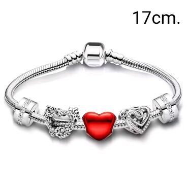 balea krema sa vitaminom c: Charm bracelet, Pandora, Material: Cubic zirconia, Crystal