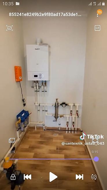 Сантехнические работы: Evlər və obyektlər üçün santexnik xidmətləri Gördüyümüz işlər: - — 8