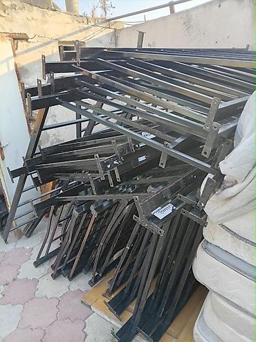 tek çarpayı: Oğlan və qız üçün, İşlənmiş, Çarpayı, Matras ilə, Siyirməsiz, Dəmir — 4