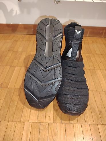agg cizme: Muške patike – crne, bez pertli (sock-sneaker dizajn) Ug 28cm - — 4