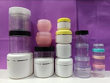 Qab-qacaq və mətbəx ləvazimatları: Kosmetik krem və məhsullar üçün boş qablardan ibarət çoxçeşidli dəst — 1