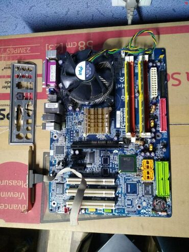 Компьютерные мышки: Материнская плата, Б/у, Gigabyte, LGA775, ATX, Для ПК