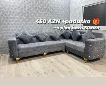 Masa və oturacaq dəstləri: Künc divan, Yeni, Açılan, Bazalı, Parça, Şəhərdaxili pulsuz çatdırılma
