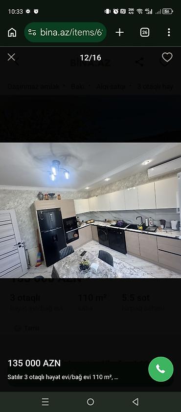 60 mine evler: Satılır: 3 otaqlı həyət evi/bağ evi Ümumi sahə: 110 m² Torpaq sahəsi — 7