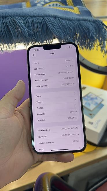 Apple iPhone: IPhone 13 Pro Max, Б/у, 256 ГБ, 100 % — 17
