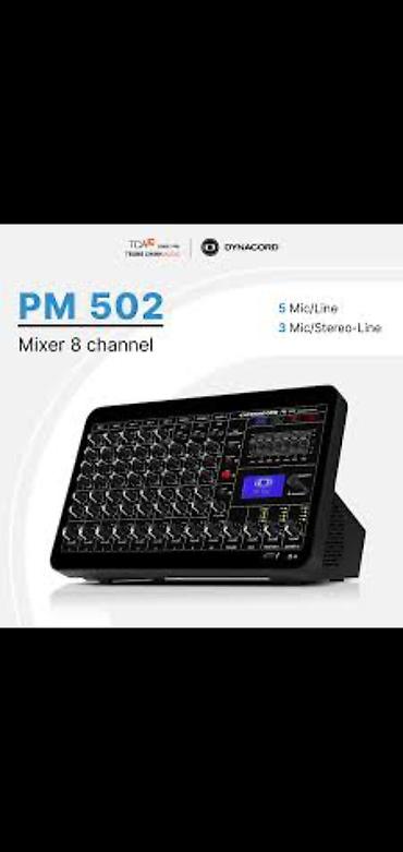 Mikşerlər: Yeni nəsil Dynacord PM 502 – aktiv mikser/powered mixer — 1