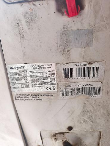 col qazı: Arçelik split kondisioner – divara quraşdırılan tip Model: AXA 241 — 5