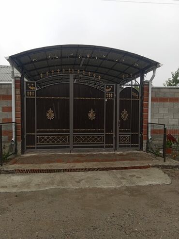 Откатные ворота: Ворота ворота навес навес ферма жана башкаларды заказ менен жазайбыз — 14