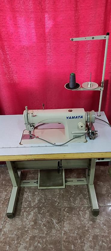 duz tikiş: YAMATA sənaye tikiş maşını – stol və stand ilə komplekt - — 1