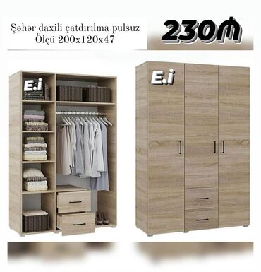 Dolablar: Açılan, Düz dolab, Qarderob, paltar dolabı — 9