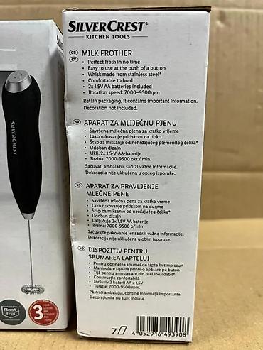 Ostali kuhinjski aparati: SilverCrest Kitchen Tools – ručni aparat za penjenje mleka (Milk — 5